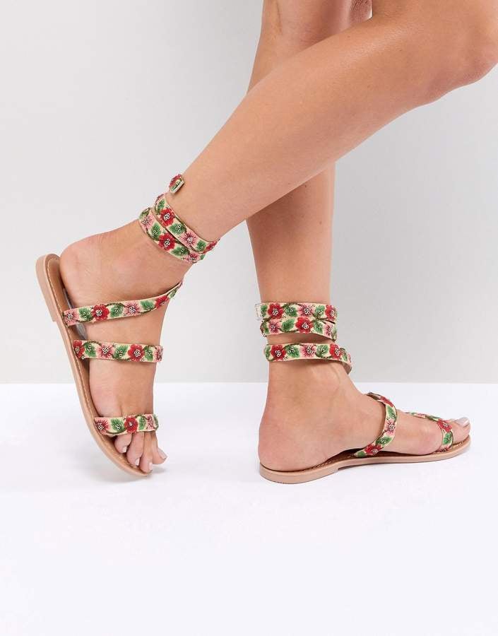 ASOS Flowerbud Flat Sandals