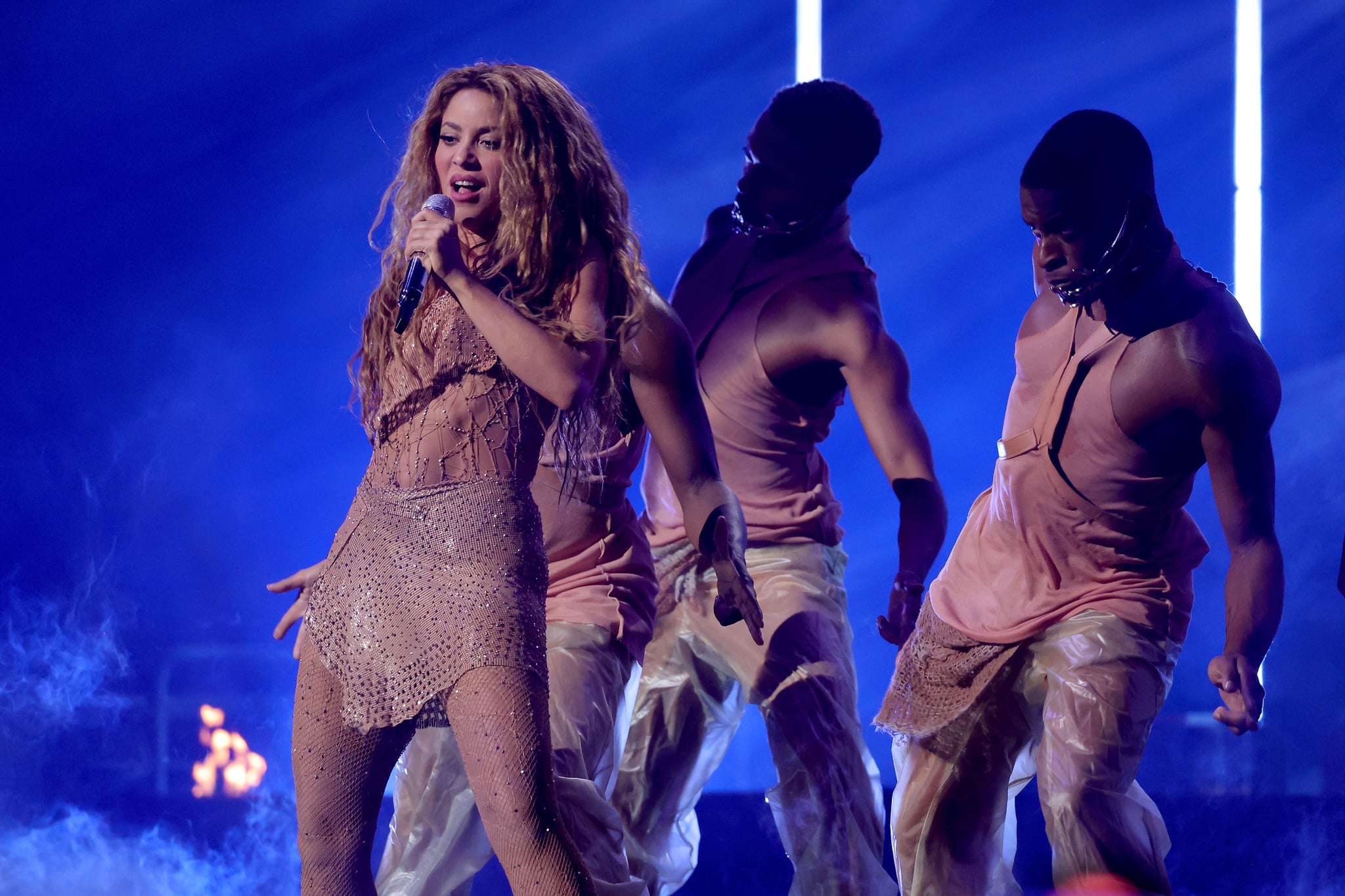 NEWARK, NEW JERSEY - SEPTEMBER 12: Shakira performs onstage during the 2023 MTV Video Music Awards at Prudential Center on September 12, 2023 in Newark, New Jersey. (Photo by Kevin Mazur/Getty Images for MTV)