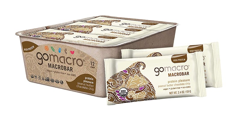 GoMacro MacroBar Organic Vegan Protein Bars Peanut Butter + Chocolate Chip