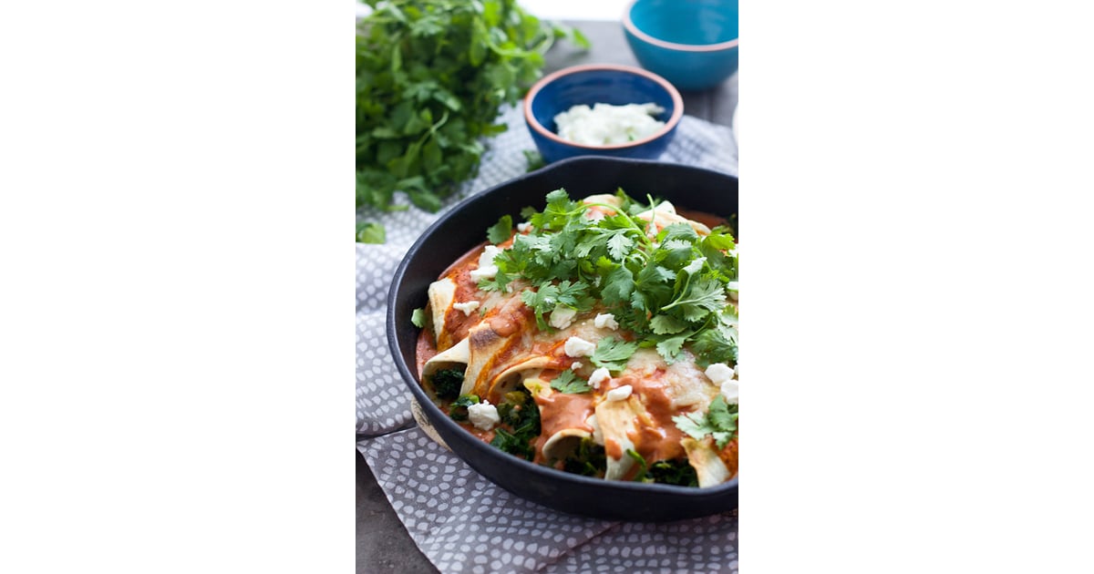 Kale and Brussels Sprout Enchiladas Latin Vegetarian Recipes