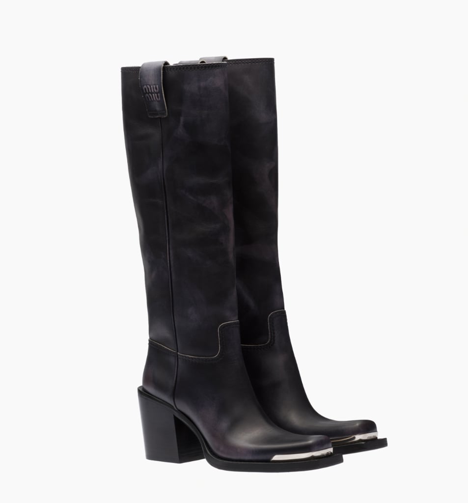 Miu Miu Leather Boots ($2,100)