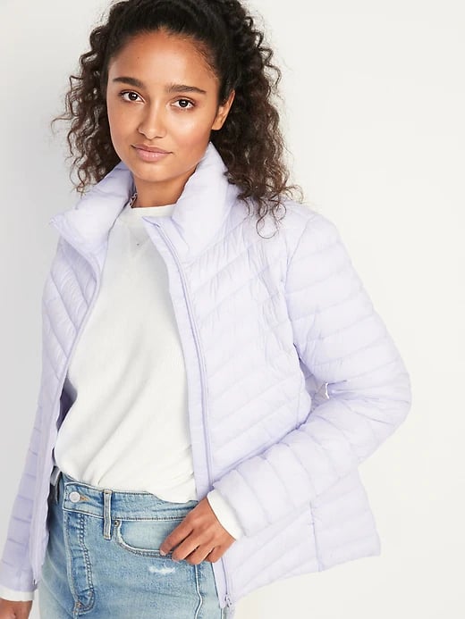Old navy packable puffer jacket hot sale