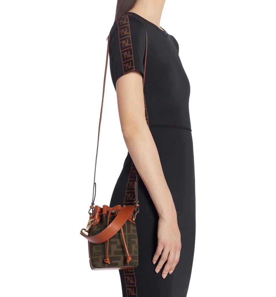 Fendi Mini Mon Tresor Logo Canvas Bucket Bag | Best Crossbody Bags 2020 | POPSUGAR Fashion Photo 22