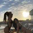 Kim Kardashian and Kylie Jenner Look Identical in Matching Thongkinis: "My Twin"