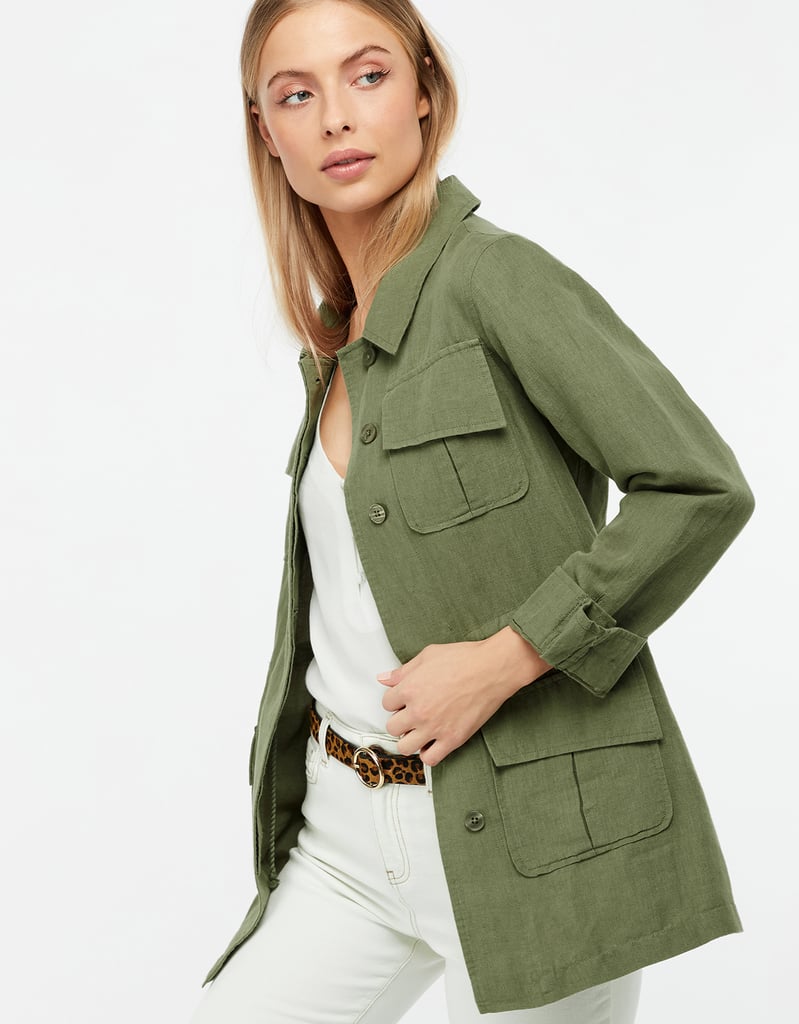 Monsoon Lara Linen Utility Jacket