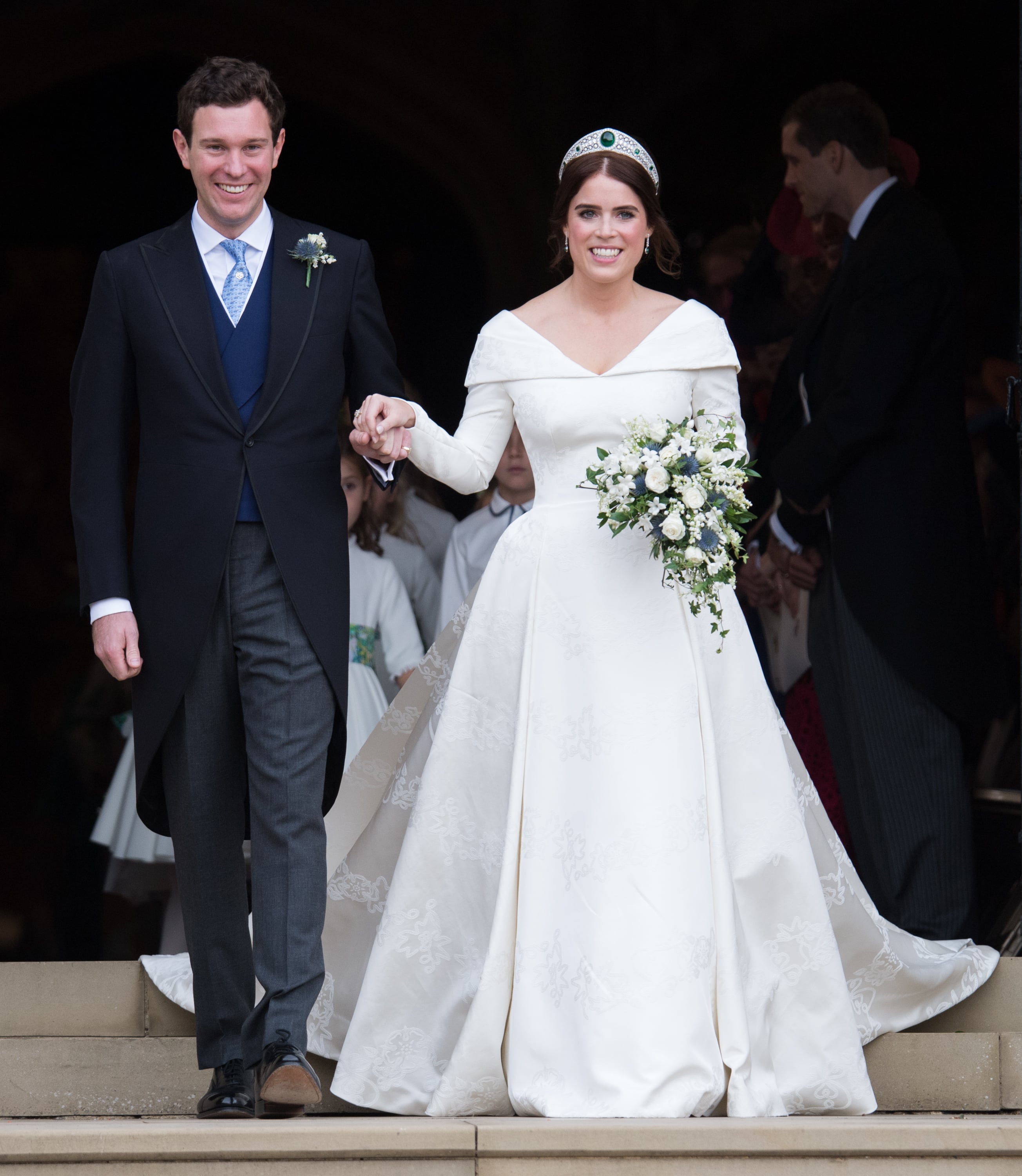 Princess eugenie wedding dress display top