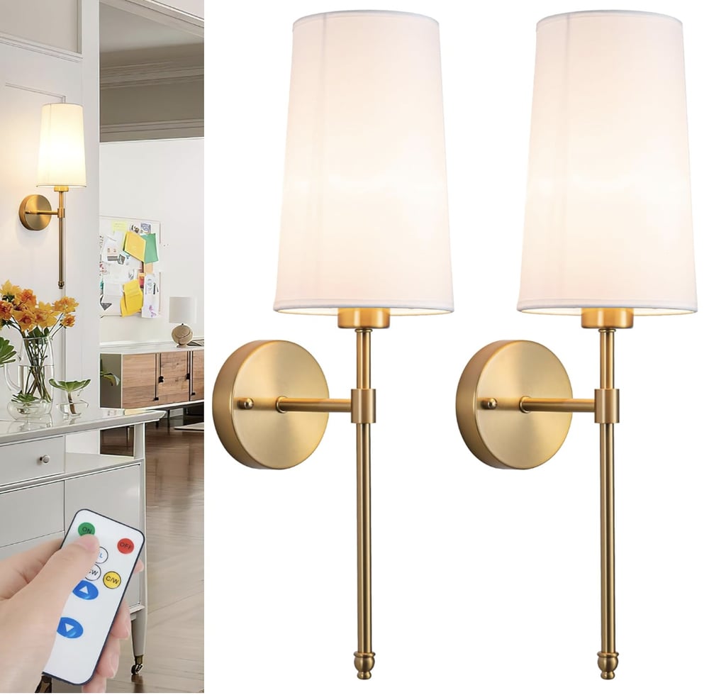 YHCD Lamp Battery-Operated Wall Sconces