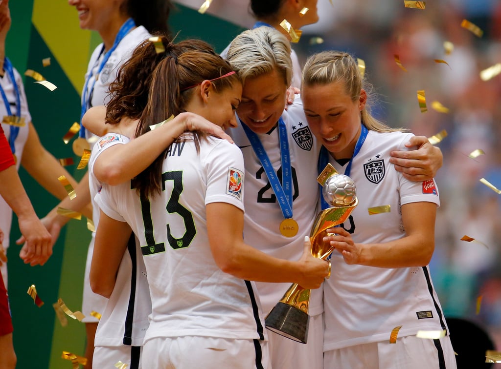 Abby Wambach Kisses Wife After Soccer Win