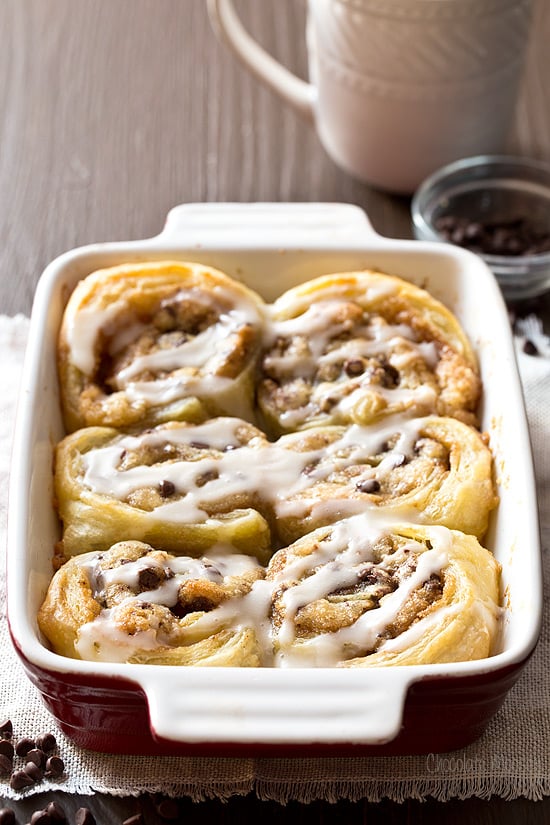 Puff Pastry Cookie Dough Cinnamon Rolls