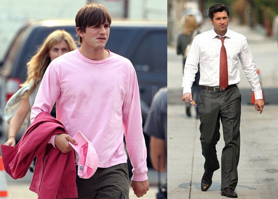 Photos Of Patrick Dempsey Who S Dealing With Heigl Leaving Grey S On The La Set Of Valentine S Day With Ashton Kutcher Popsugar Celebrity