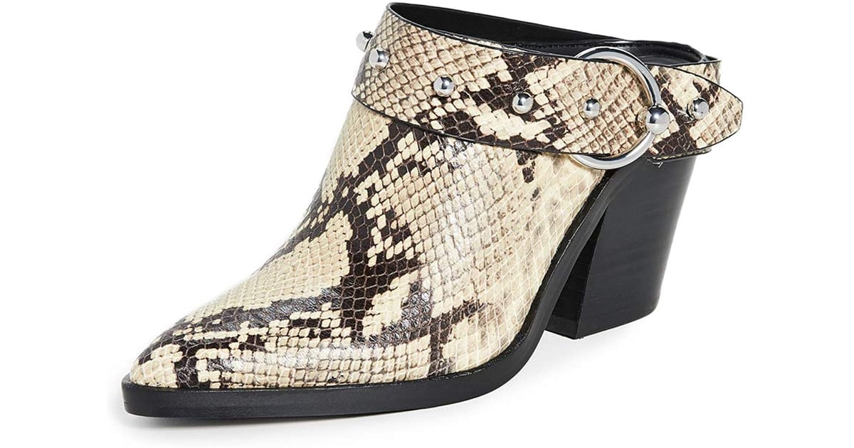 Rebecca minkoff white store mules