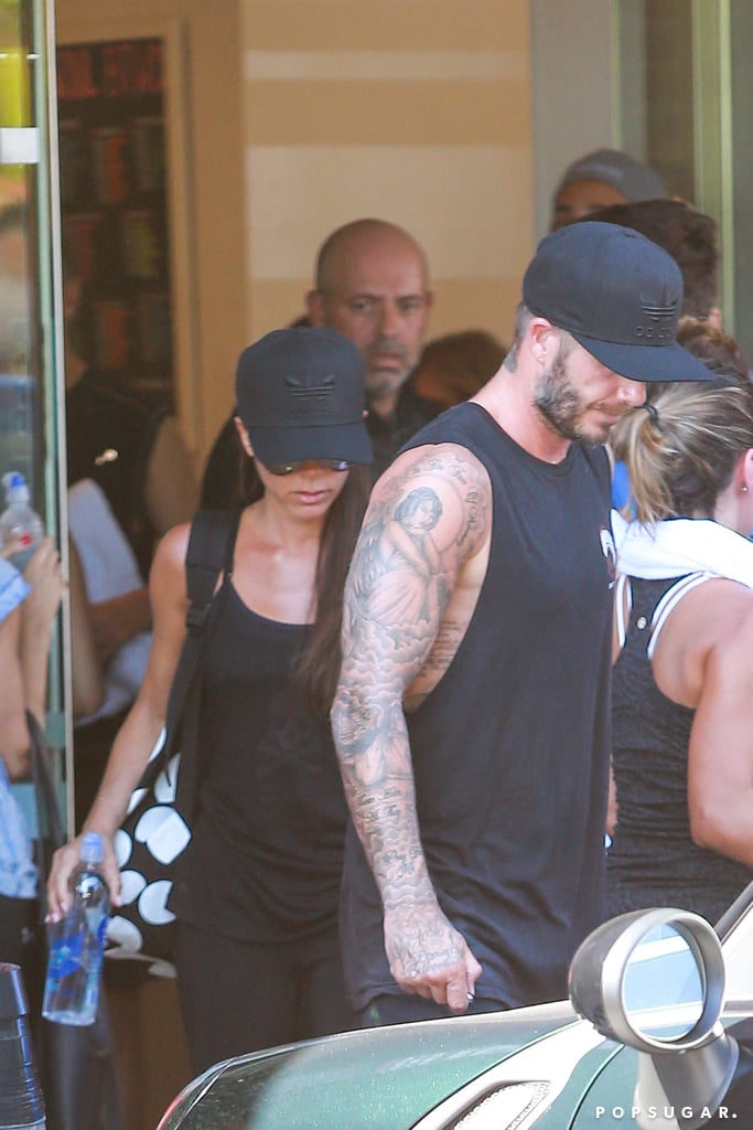 Beckham Family at SoulCycle