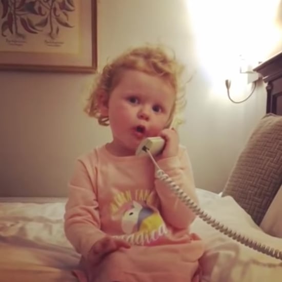 Video of Toddler Rambling on the Phone