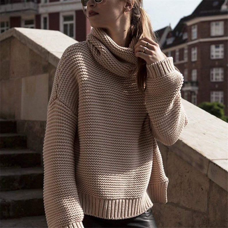 Kimloog Turtleneck Knitted Sweater