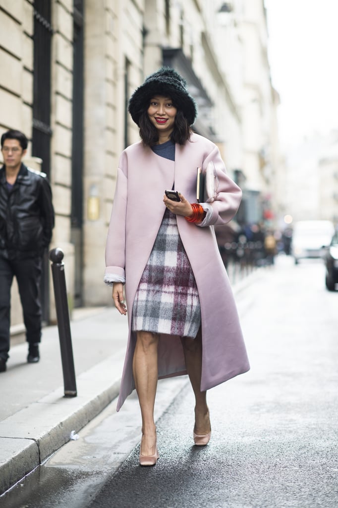 Something so infectiously girlie about a pink coat, no matter what's underneath. 
Source: Le 21ème | Adam Katz Sinding