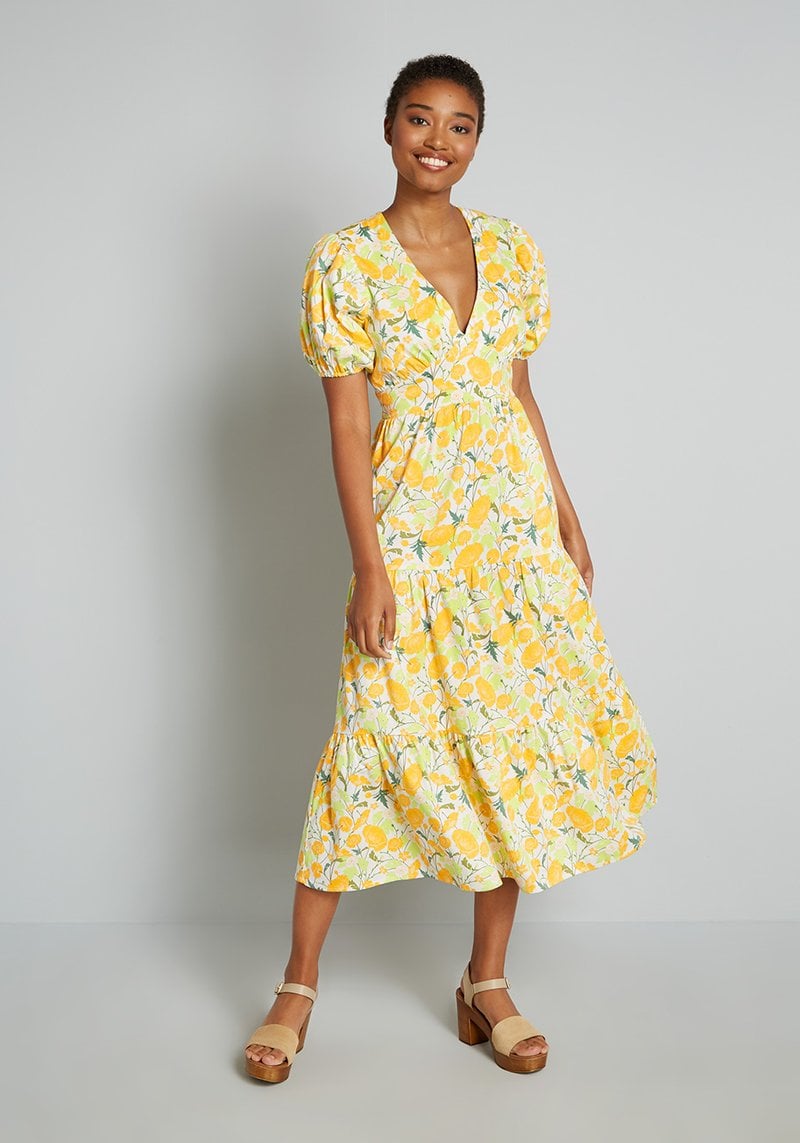 Bright midi sales dress