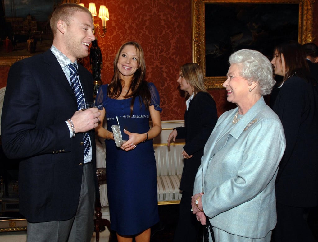 The Queen and Freddie Flintoff