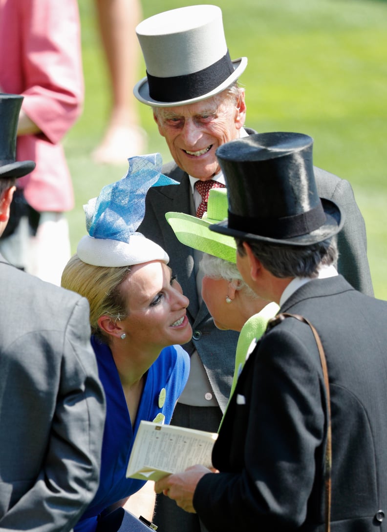 Zara Tindall, Prince Philip, and Queen Elizabeth II