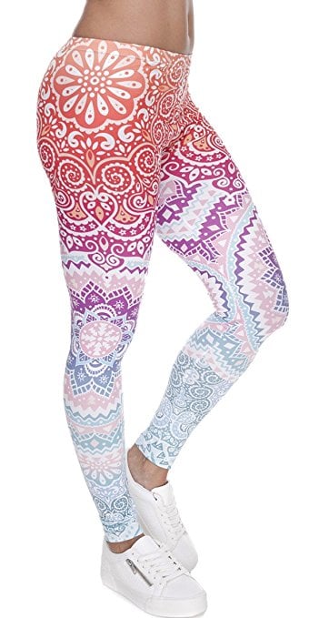 Amazon Ndoobiy Digital Printed Women’s Full-Length Yoga Workout Leggings