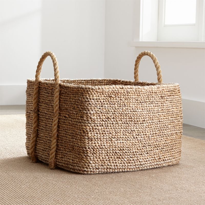 Celeste: Tyler Square Basket With Rope Handle