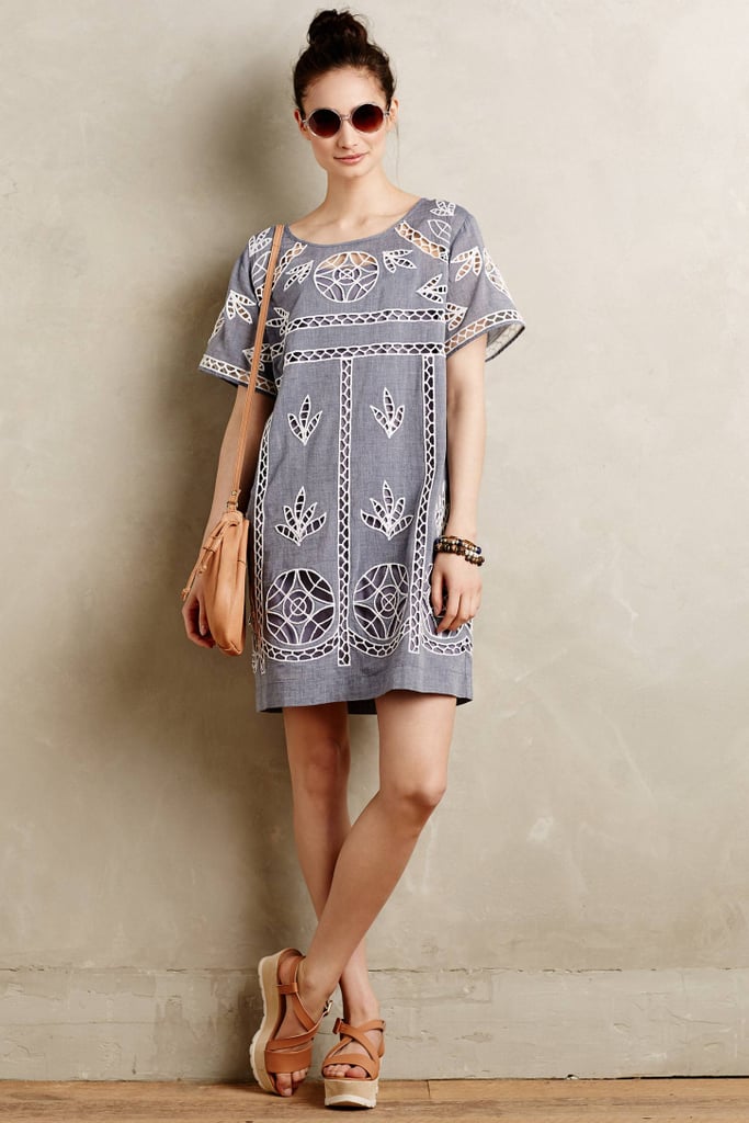 Anthropologie Josette Cutwork Shift ($218)