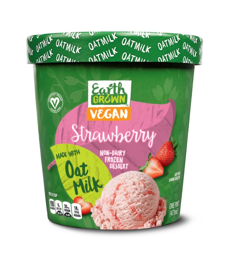 Aldi's Earth Grown Vegan Oat-Milk Strawberry Ice Cream