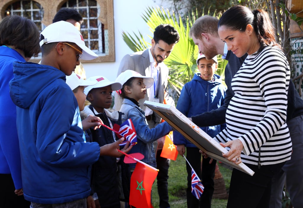 Meghan and Harry With Horses on Morocco Tour February 2019