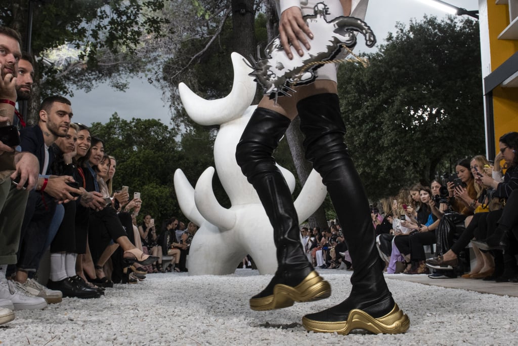 Models Walked in Thigh-High Leather Boots With Chunky, Sneaker-Style Soles