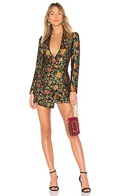 Lovers + Friends Ally Mini Dress in Black Floral