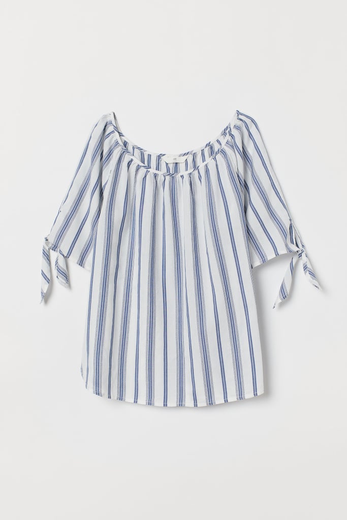 H&M Tie-Sleeve Blouse