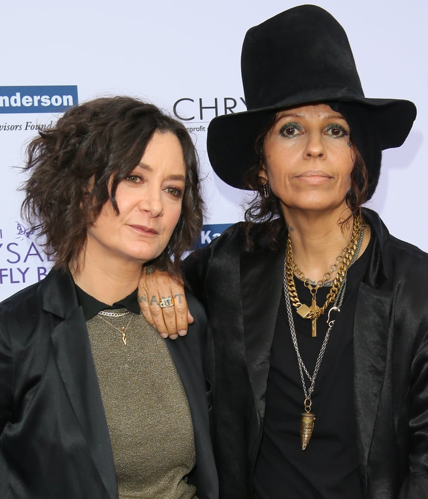 Sara Gilbert and Linda Perry