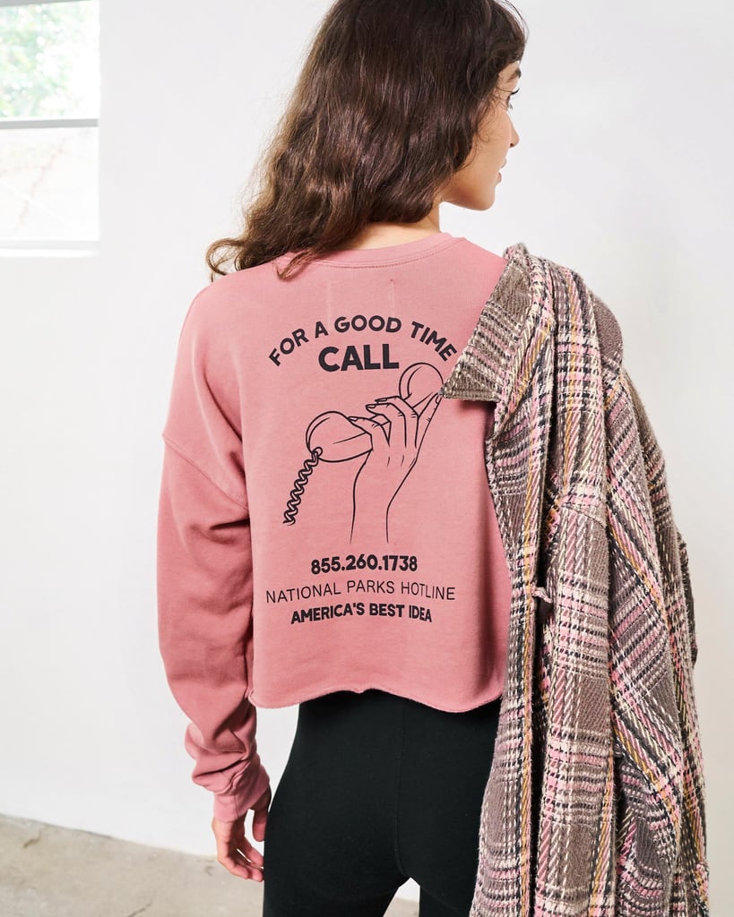 National Parks Hotline Crop Sweatshirt