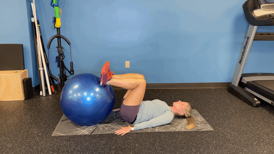 Exercise-Ball Hamstring Curl