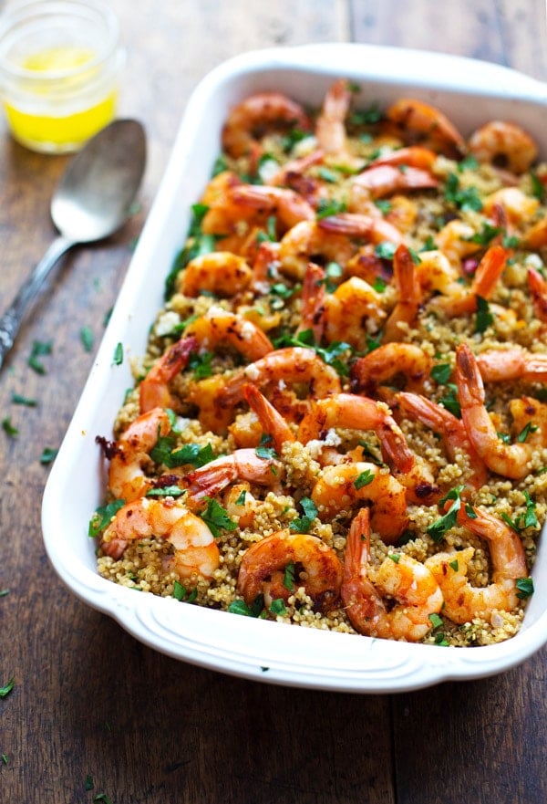 Garlic Butter Shrimp and Quinoa