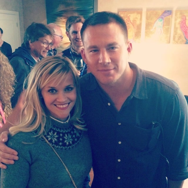 The actress just casually hung out with Channing Tatum.