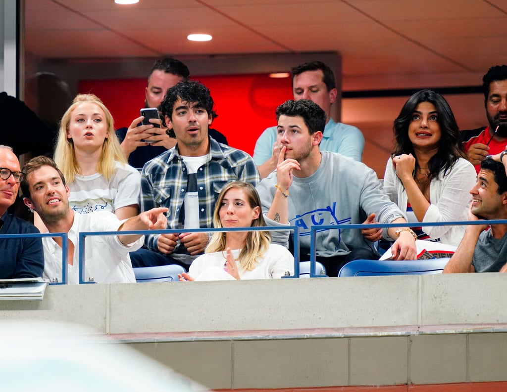 Nick Jonas and Priyanka Chopra at the US Open September 2018