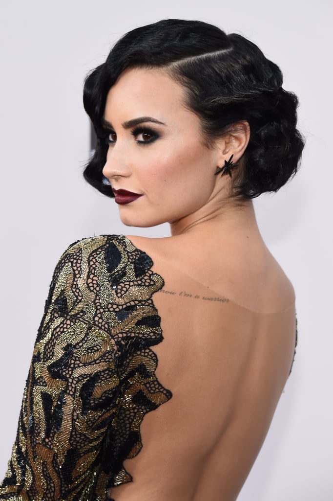 Demi Lovato on the 2015 American Music Awards Red Carpet