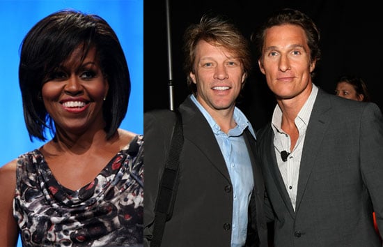 Photos of Michelle Obama, Jon Bon Jovi, Matthew McConaughey at the National Conference For Service and Volunteering in SF Photos of Michelle Obama, Jon Bon Jovi, Matthew McConaughey at the National Conference For Service and Volunteering in SF