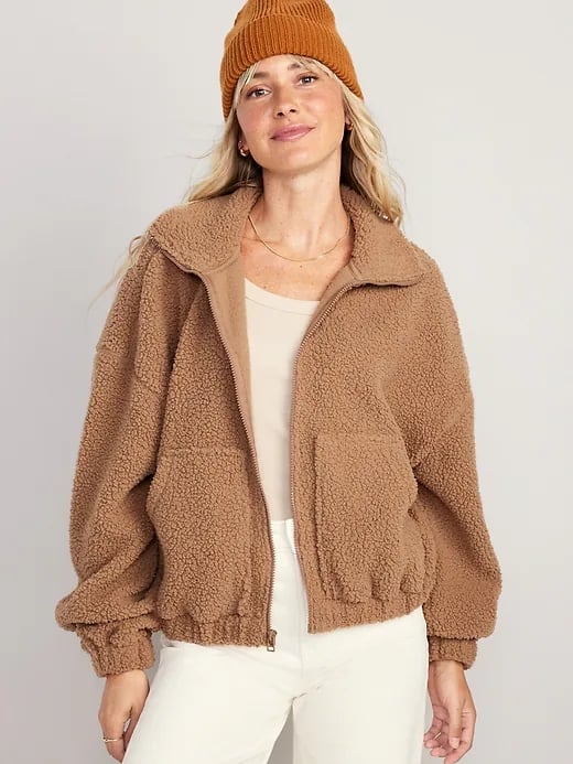 Old Navy Oversized Full-Zip Sherpa Pullover