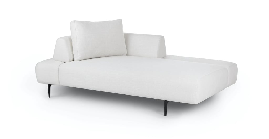 适合小空间的最佳沙发床:沙发石英白色左躺椅
