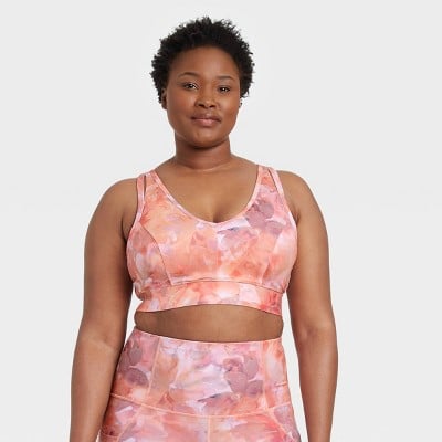 All in Motion Target Sports Bra Small Pink Medium Support Wireless
