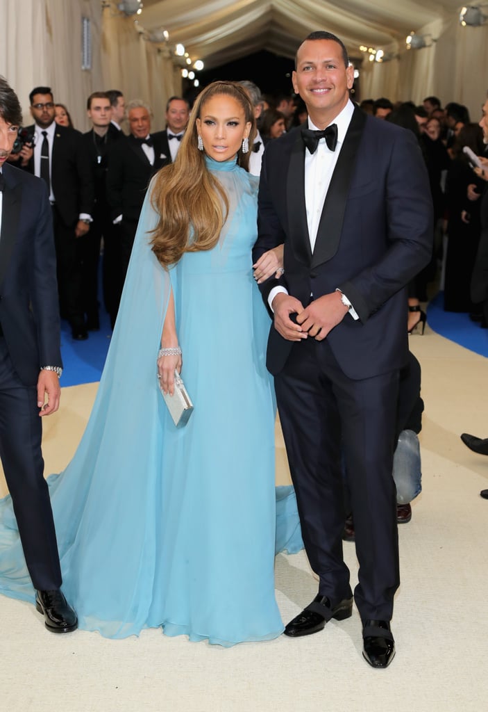 Jennifer Lopez and Alex Rodriguez at Met Gala 2017