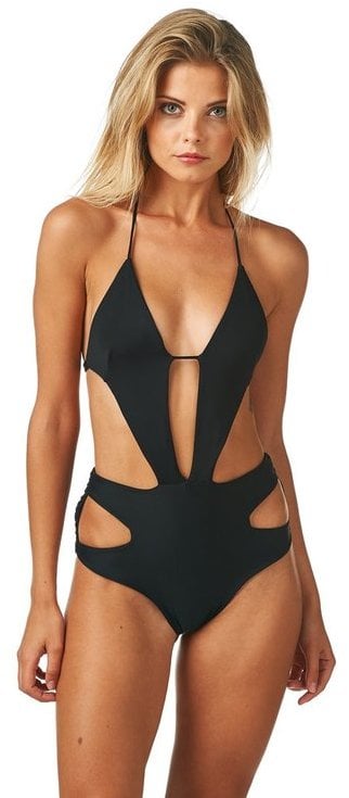 Montce Swim Black Cut-Out Monokini