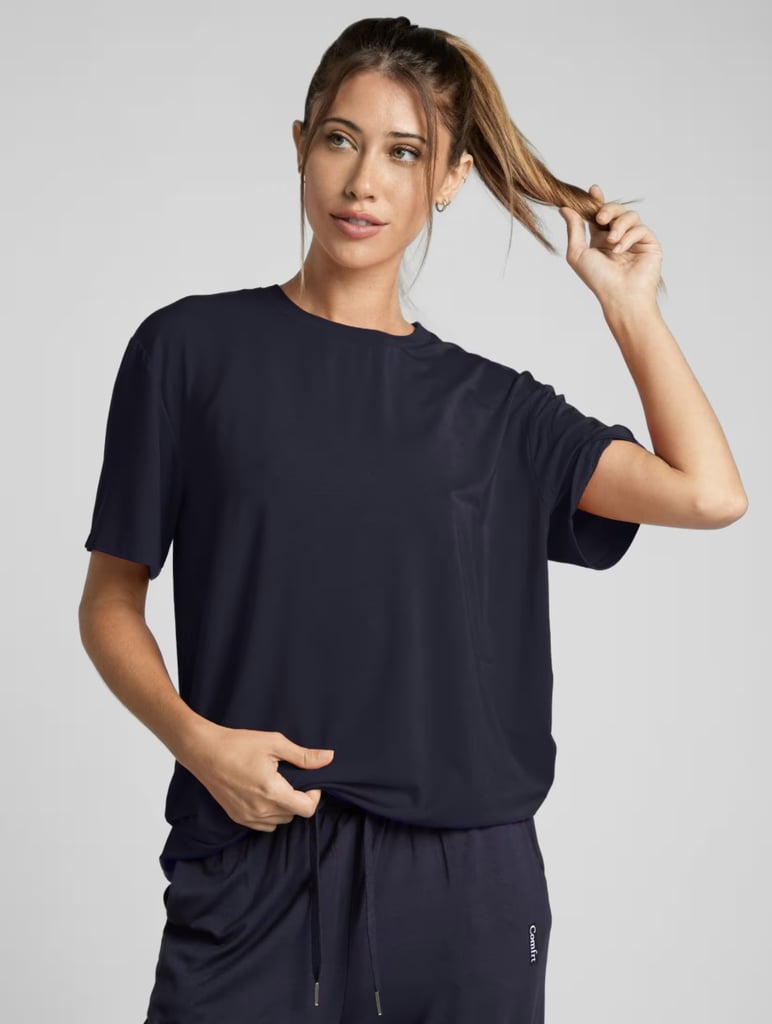 Comfrt Cloud Lounge Tee ($29, originally $45)
There is nothing better than sleeping in a soft oversize T-shirt — besides owning one you could also style as streetwear the next morning. This Cloud Lounge Tee is a bestseller for that exact reason. With over 25 colors to choose from, no one would blame you for stocking up on multiple shades.