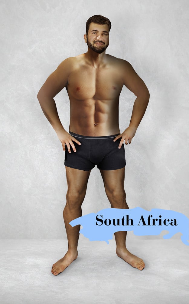 Man Photoshopped in Different Countries