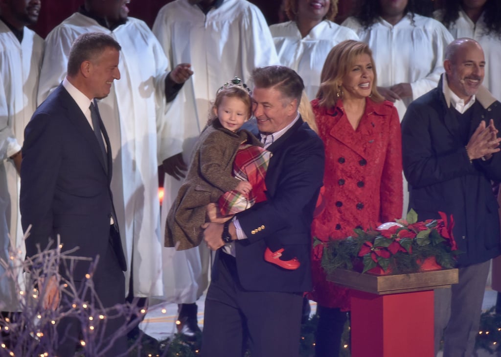 Alec Baldwin's Daughter at NYC Christmas Tree Lighting 2016