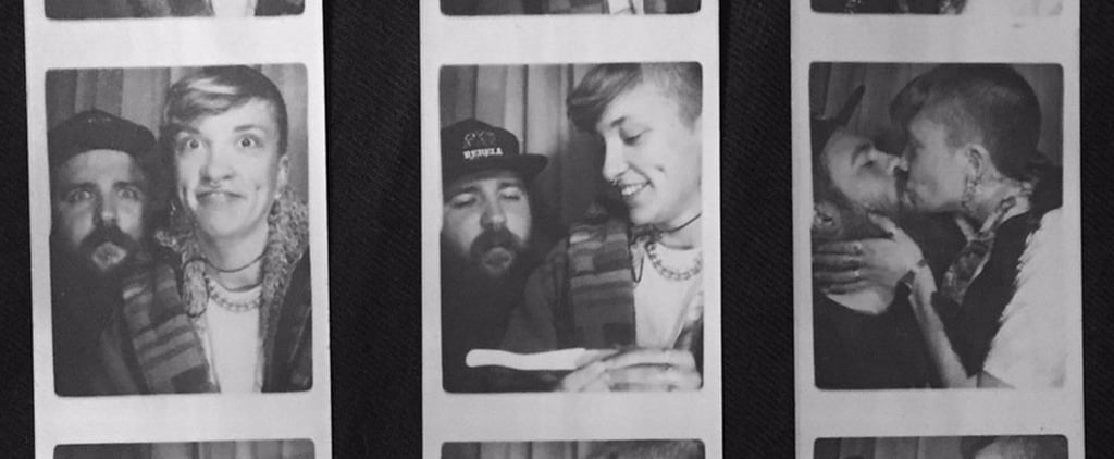 Photo Booth Pregnancy Announcement