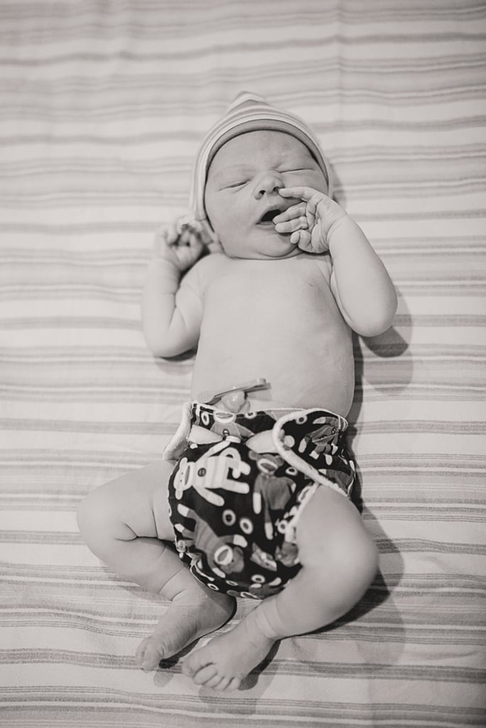 Black and White Photos of a Home Birth
