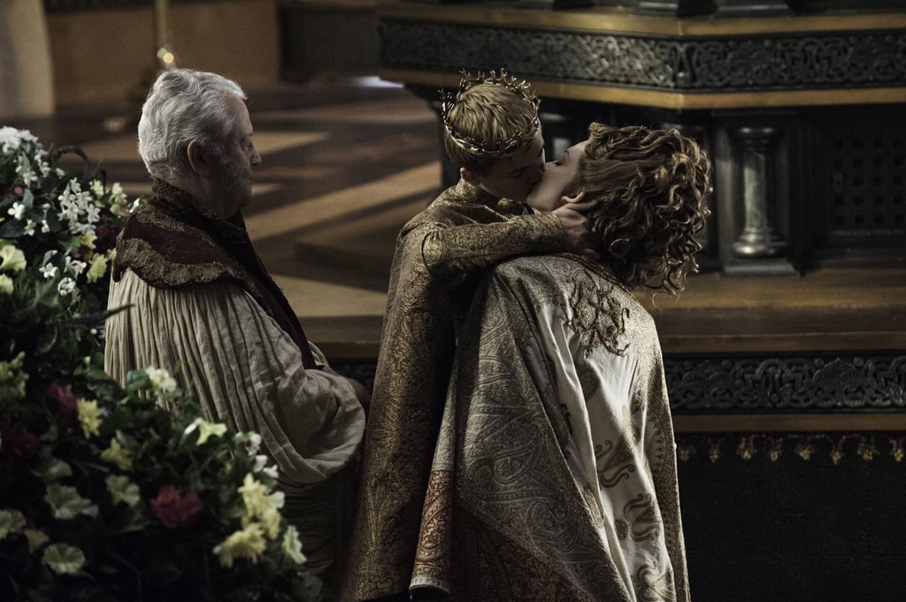 Joffrey really goes for it. Might as well when "till death do you part" comes sooner rather than later!