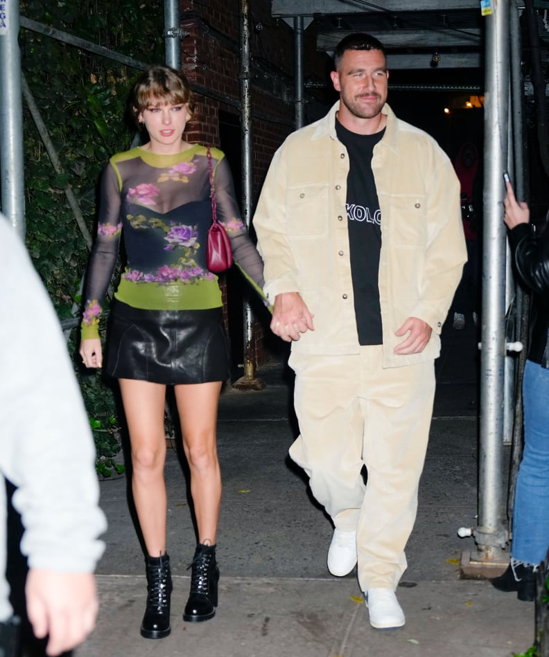 Taylor Swift and Travis Kelce Outside the Waverly Inn in New York City, October 2023